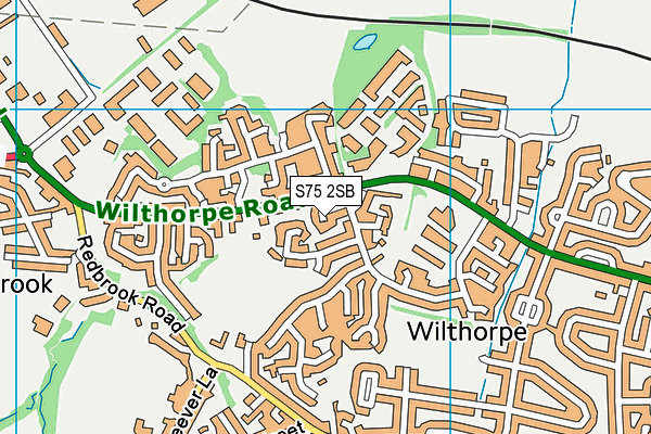 S75 2SB map - OS VectorMap District (Ordnance Survey)