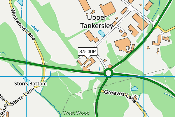 S75 3DP map - OS VectorMap District (Ordnance Survey)