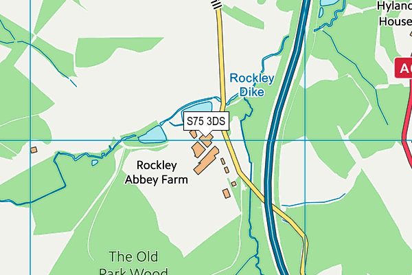 S75 3DS map - OS VectorMap District (Ordnance Survey)