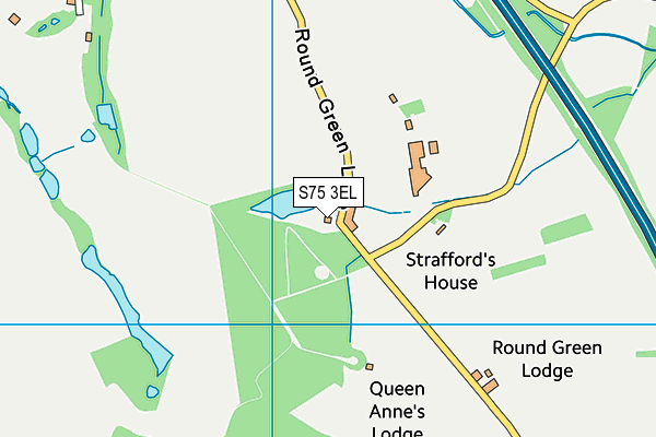 S75 3EL map - OS VectorMap District (Ordnance Survey)