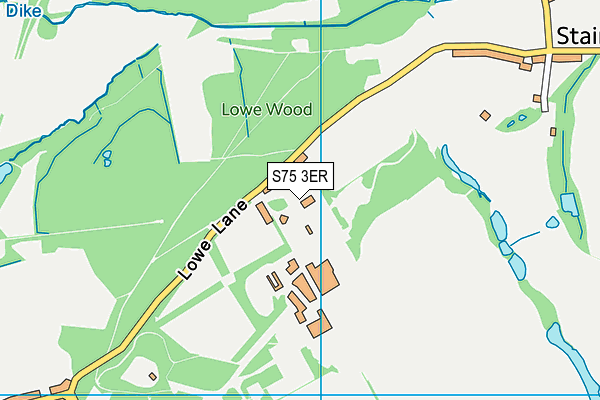 S75 3ER map - OS VectorMap District (Ordnance Survey)