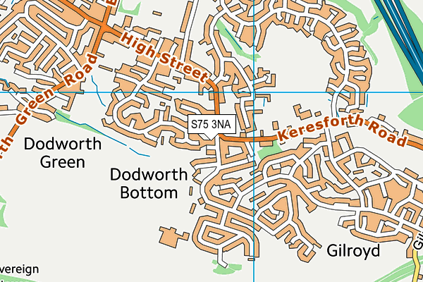 S75 3NA map - OS VectorMap District (Ordnance Survey)