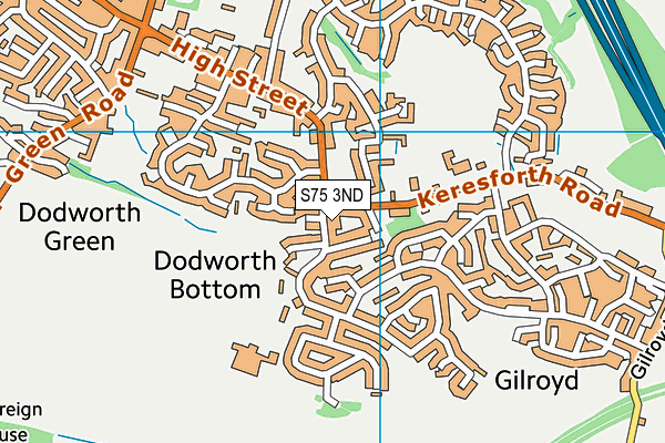 S75 3ND map - OS VectorMap District (Ordnance Survey)
