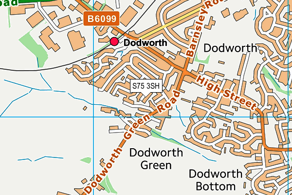 S75 3SH map - OS VectorMap District (Ordnance Survey)