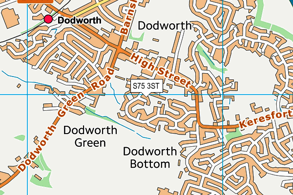 S75 3ST map - OS VectorMap District (Ordnance Survey)