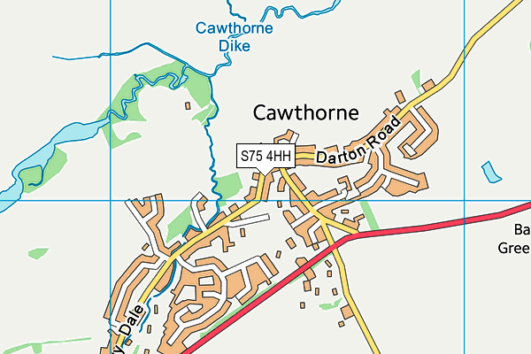 S75 4HH map - OS VectorMap District (Ordnance Survey)