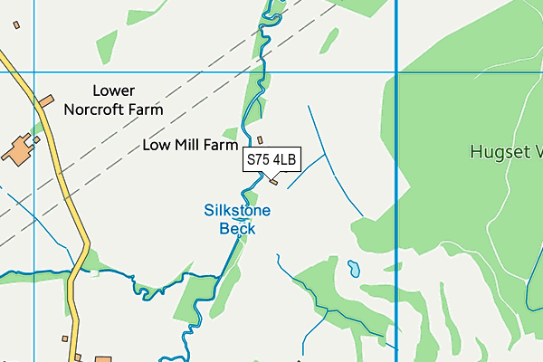 S75 4LB map - OS VectorMap District (Ordnance Survey)
