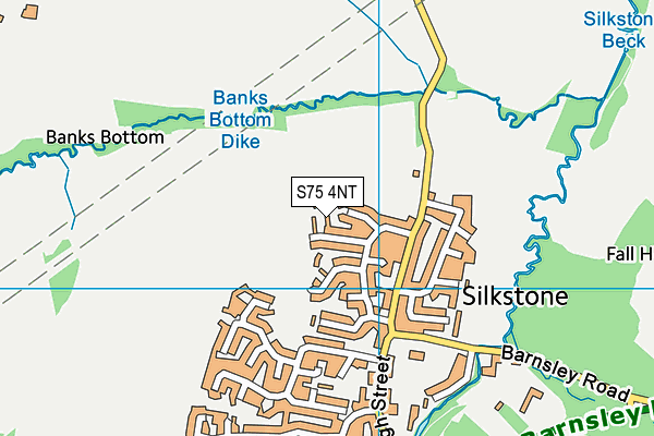 S75 4NT map - OS VectorMap District (Ordnance Survey)