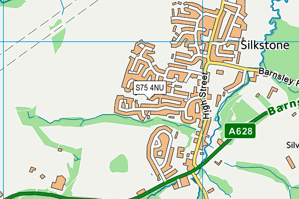 S75 4NU map - OS VectorMap District (Ordnance Survey)