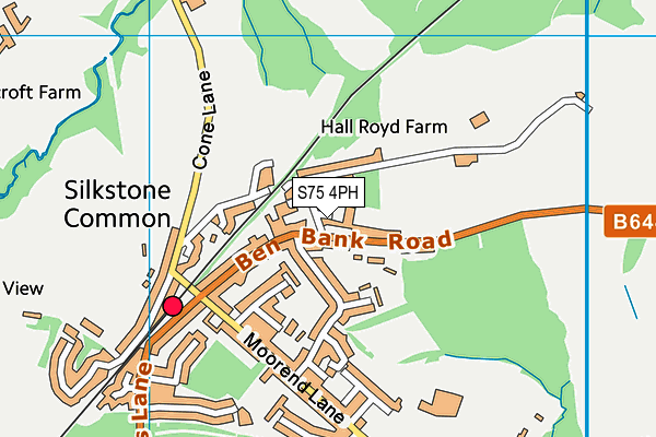 S75 4PH map - OS VectorMap District (Ordnance Survey)