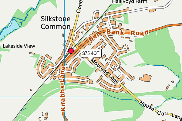 Silkstone Common Junior And Infant School map (S75 4QT) - OS VectorMap District (Ordnance Survey)