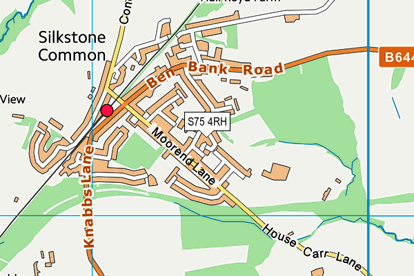 S75 4RH map - OS VectorMap District (Ordnance Survey)