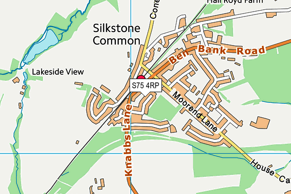 S75 4RP map - OS VectorMap District (Ordnance Survey)