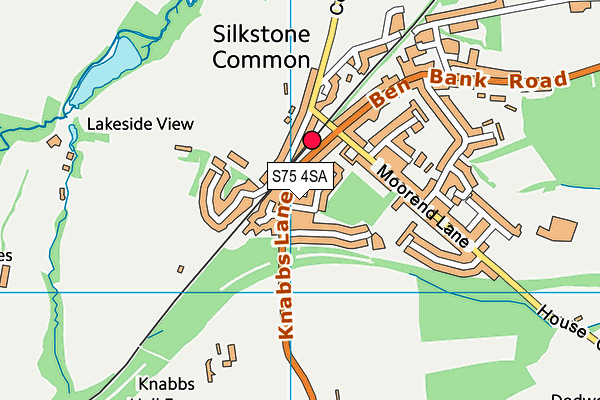 S75 4SA map - OS VectorMap District (Ordnance Survey)