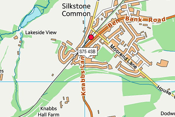 S75 4SB map - OS VectorMap District (Ordnance Survey)