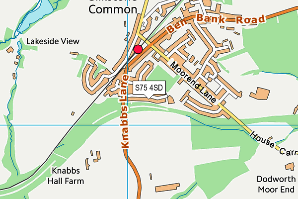 S75 4SD map - OS VectorMap District (Ordnance Survey)