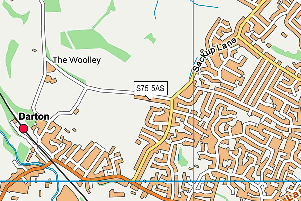 Darton Primary (Closed) map (S75 5AS) - OS VectorMap District (Ordnance Survey)