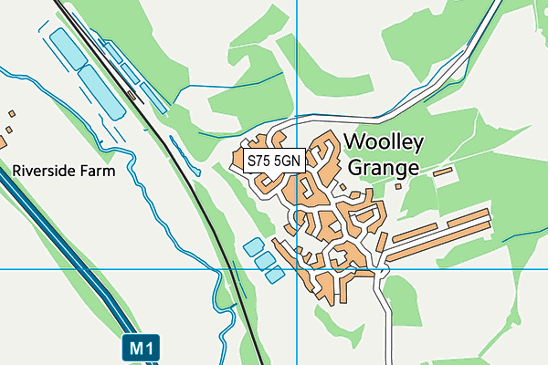 S75 5GN map - OS VectorMap District (Ordnance Survey)