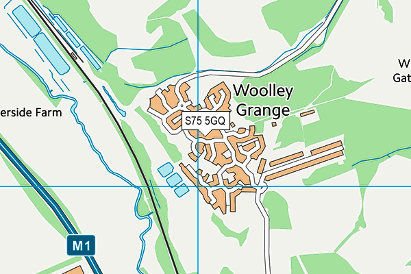 S75 5GQ map - OS VectorMap District (Ordnance Survey)