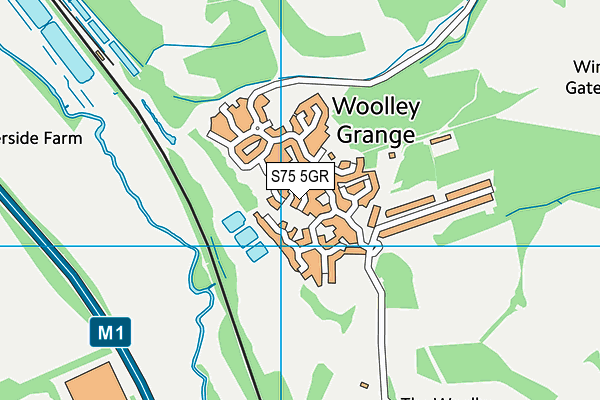 S75 5GR map - OS VectorMap District (Ordnance Survey)