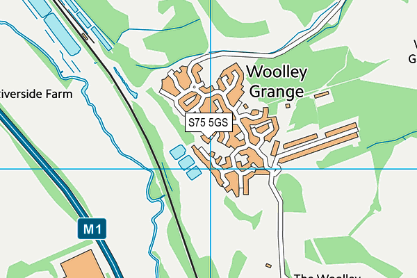 S75 5GS map - OS VectorMap District (Ordnance Survey)