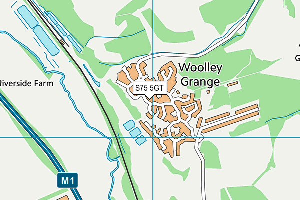 S75 5GT map - OS VectorMap District (Ordnance Survey)