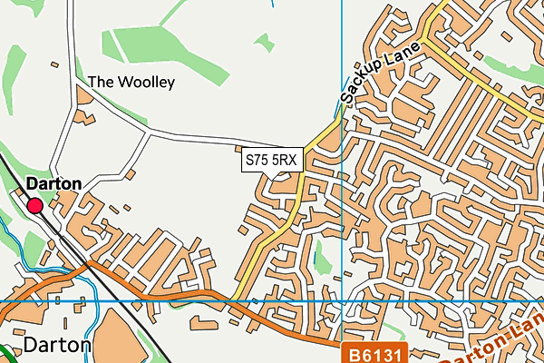 S75 5RX map - OS VectorMap District (Ordnance Survey)