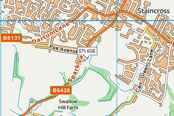 S75 6GB map - OS VectorMap District (Ordnance Survey)