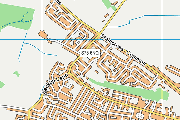 S75 6NQ map - OS VectorMap District (Ordnance Survey)