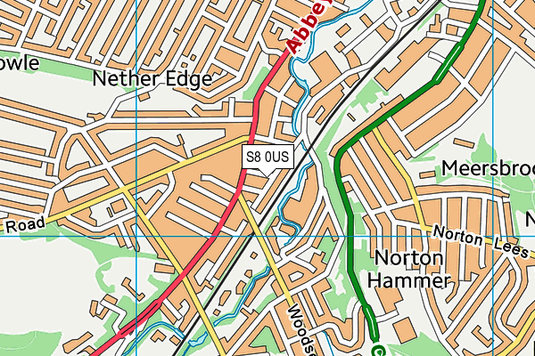 S8 0US map - OS VectorMap District (Ordnance Survey)