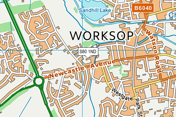 S80 1ND map - OS VectorMap District (Ordnance Survey)