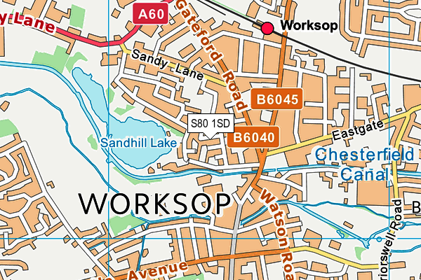 S80 1SD map - OS VectorMap District (Ordnance Survey)