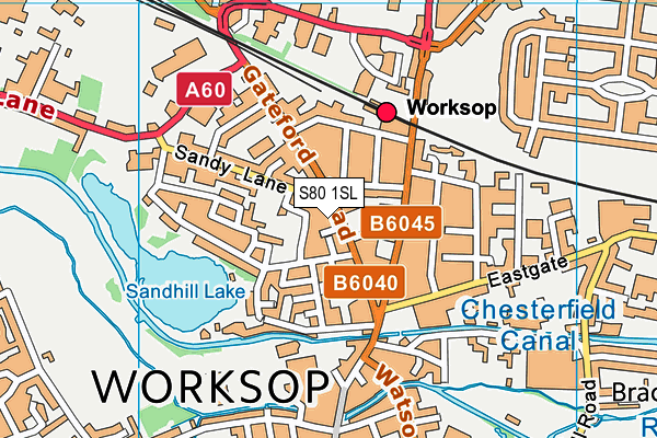 S80 1SL map - OS VectorMap District (Ordnance Survey)
