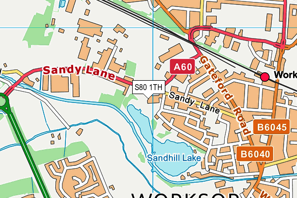 S80 1TH map - OS VectorMap District (Ordnance Survey)