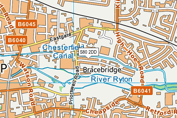 S80 2DD map - OS VectorMap District (Ordnance Survey)