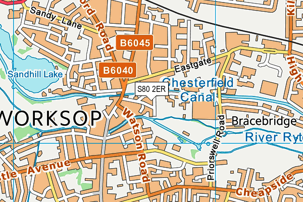 S80 2ER map - OS VectorMap District (Ordnance Survey)