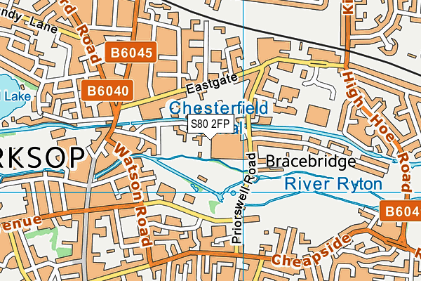 S80 2FP map - OS VectorMap District (Ordnance Survey)