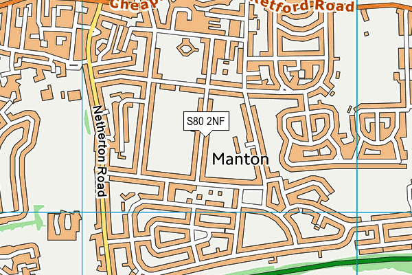 S80 2NF map - OS VectorMap District (Ordnance Survey)