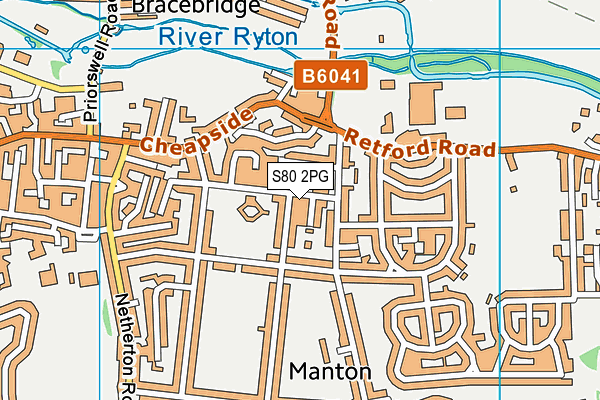S80 2PG map - OS VectorMap District (Ordnance Survey)