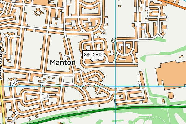 S80 2RD map - OS VectorMap District (Ordnance Survey)