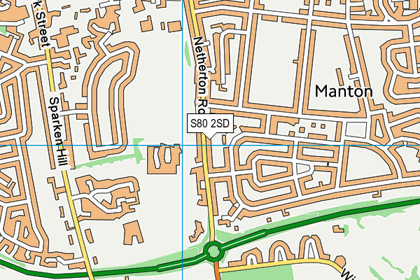 S80 2SD map - OS VectorMap District (Ordnance Survey)