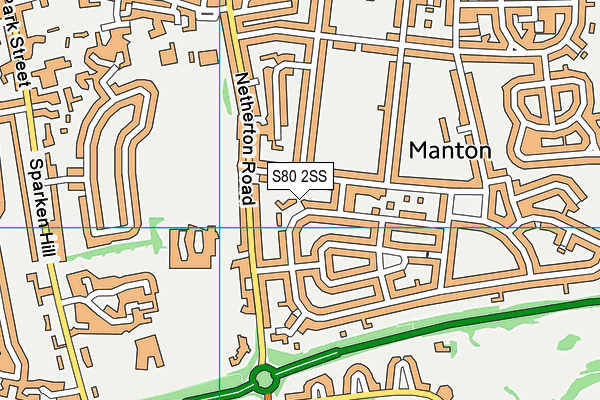 S80 2SS map - OS VectorMap District (Ordnance Survey)