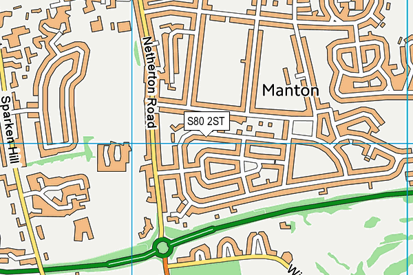 S80 2ST map - OS VectorMap District (Ordnance Survey)