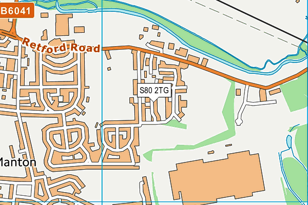 S80 2TG map - OS VectorMap District (Ordnance Survey)