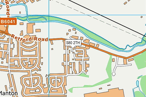 S80 2TH map - OS VectorMap District (Ordnance Survey)