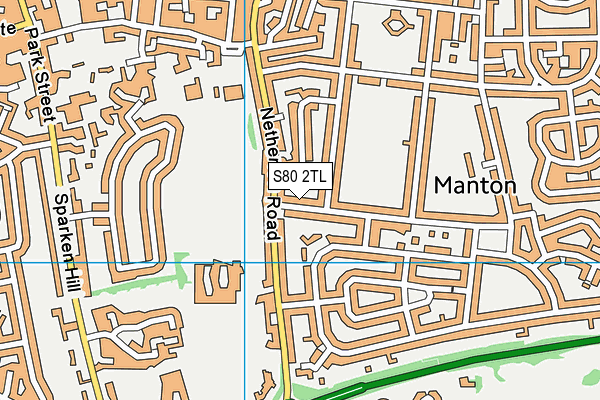 S80 2TL map - OS VectorMap District (Ordnance Survey)