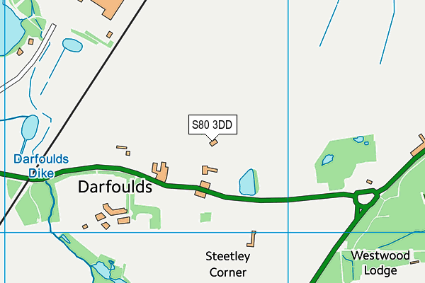 S80 3DD map - OS VectorMap District (Ordnance Survey)