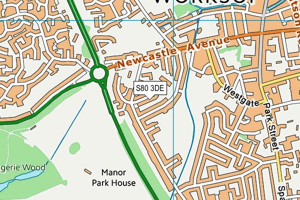 S80 3DE map - OS VectorMap District (Ordnance Survey)