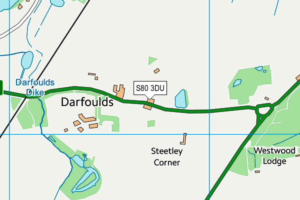 S80 3DU map - OS VectorMap District (Ordnance Survey)