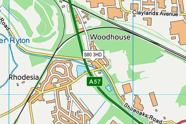 S80 3HD map - OS VectorMap District (Ordnance Survey)